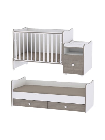 Lorelli Babybett Trend Plus NEW 4 in 1 in grau