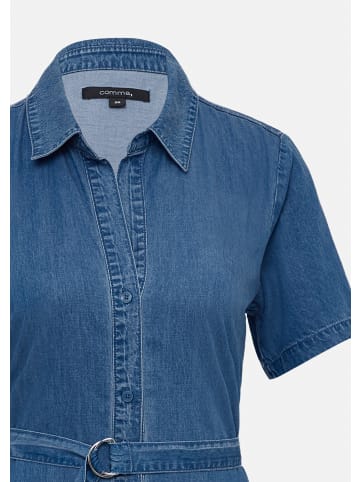 comma Kleid lang in Blau