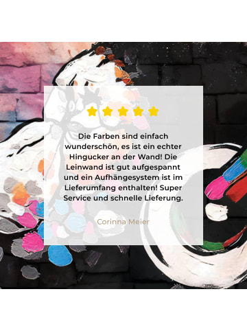 MuchoWow Leinwand bilder Kopfhörer-Affe (BxH)