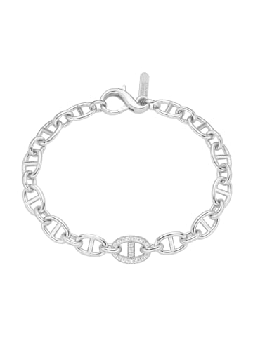 Giorgio Martello Milano Armband Gliederkette Mit Zirkonia in Silber