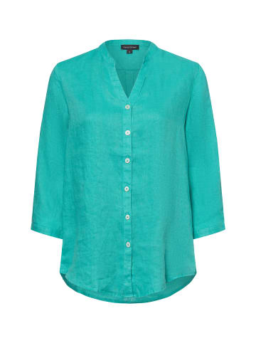 Franco Callegari Leinenbluse in smaragd - 0053