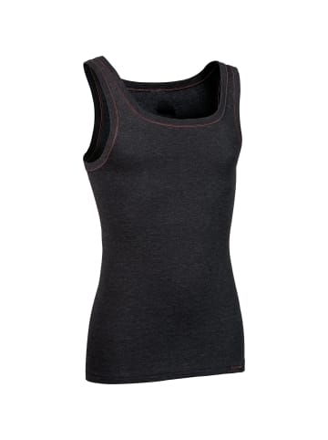 Con-ta Thermo, Baumwolle, Feinripp Thermo-Unterhemd 2er-Pack in schwarz