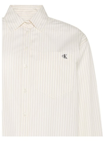 Calvin Klein Lockeres Popelinehemd in bunt