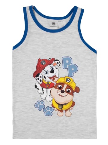 United Labels 2er Pack Paw Patrol Unterhemd Tank Top Hemdchen in blau/grau