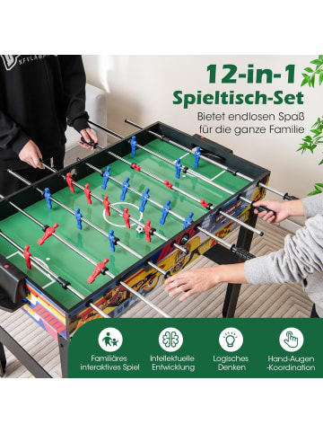 COSTWAY 12 in 1 Spieltisch Tischkicker in Bunt