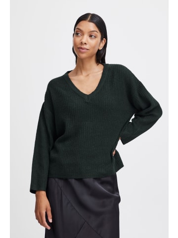 b. young BYONEMA VNECK JUMPER - KNIT Loose fit in Scarab Melange
