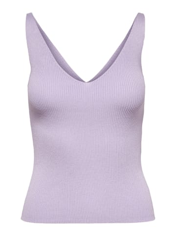 JACQUELINE de YONG Tank Top Oberteil JDYNANNA Shirt Pullover V-neck Ausschnitt in Lila