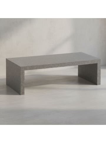 KADIMA DESIGN Couchtisch 110x55x35 cm Sofatisch in Beton-Optik Zeitlos, Design in Grau