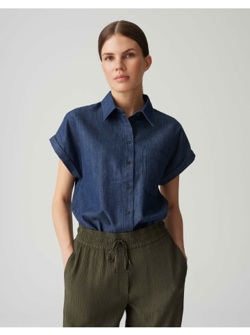 OPUS Oversized V-Kragen Shirt für Damen in blau