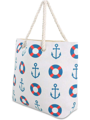 normani Bequeme Sommer-Umhängetasche, Strandtasche in Seaside Blue