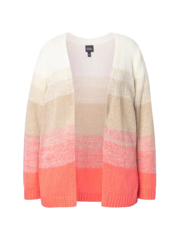 Ulla Popken Strickjacke in dunkel koralle