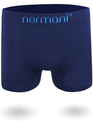 normani 6 Stück Mikrofaser-Boxershorts für Herren aus Nylon in Blau