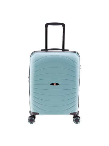 Gladiator 3400 4 Rollen Kabinentrolley 55 cm mit Dehnfalte light green
