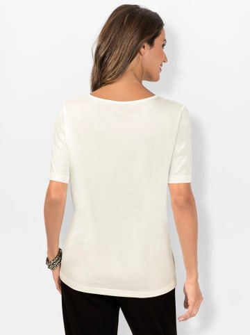 WITT WEIDEN Shirt in ecru-schwarz-bedruckt