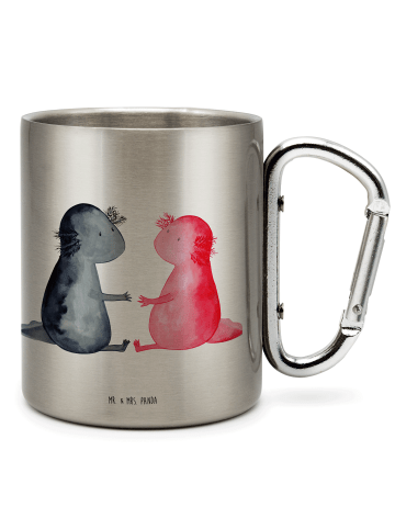 Mr. & Mrs. Panda Isolierbecher Axolotl Liebe ohne Spruch in Silber