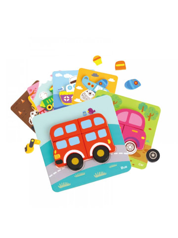 Tooky Toy Kinder Puzzle 6er Set TL635 in bunt