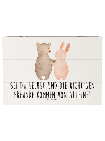 Mr. & Mrs. Panda Dekokiste Neue Freunde finden mit Spruch in Weiß