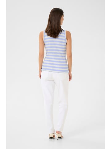 CULTURE Jerseytop CUfiji Relaxed fit in Serenity/White Stripe