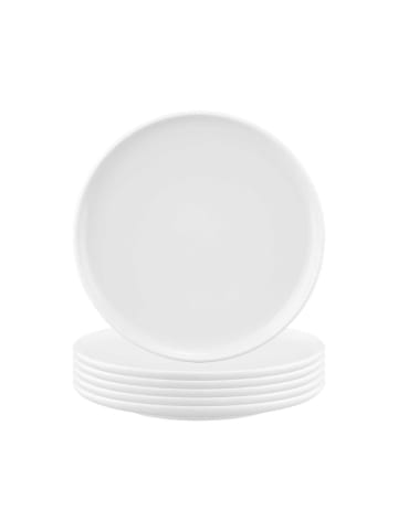 Seltmann Weiden 6er Set Frühstücksteller Sento Home ø 21,4 cm weiß in weiß