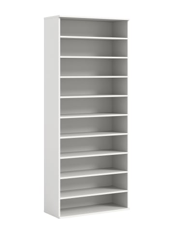 xonox.home Schuhregal  (B/H/T: 80x191x34 cm) in weiß