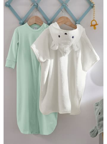 Hessnatur Frottee Poncho in naturweiss