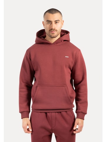 SMILODOX Hoodie Ilyas in Bordeaux