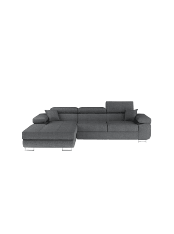 MF Design Amanda Recamiere Links in Dunkelgrau -  (L) 203 x (B) 289 x (H) 85 cm