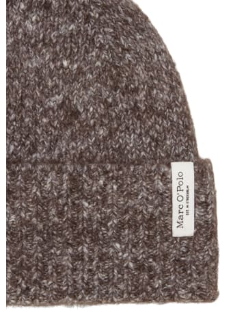Marc O'Polo Strickmütze in Dark Brown