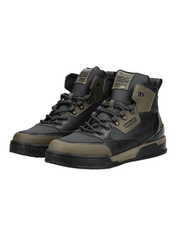 Replay Stiefelette Schwarz/Grün