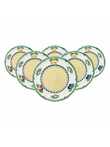6er Set Brotteller French Garden Fleurence in Bunt ø 17,4 cm