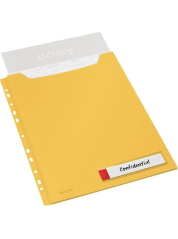 Leitz Prospekthülle Cosy A4 Maxi PP einklappbarer Lochrand Packung mit 3 St...