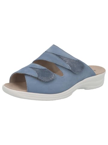 Solidus Damen Pantoletten Moni - Weite M in Blau