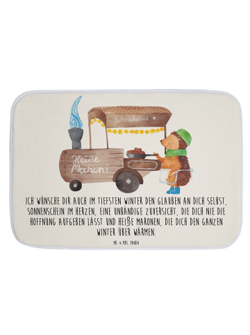 Mr. & Mrs. Panda Badvorleger Igel Maronen mit Spruch in Weiß