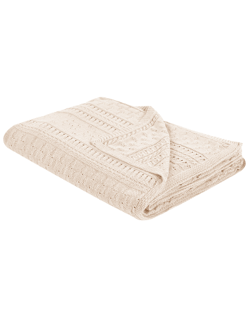 Beliani Tagesdecke DAULET in Beige - (W) 150 x (H) 1 x (L) 200 cm