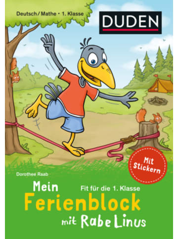 DUDEN-Verlag Buch - Mein Ferienblock mit Rabe Linus - Fit für die 1. Klasse