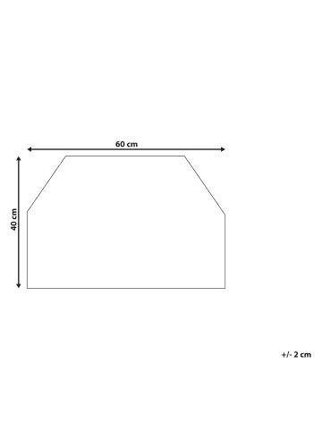 Beliani Fußmatte SELATNA in  - (W) 40 x (L) 60 cm