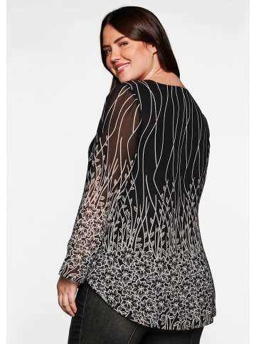 sheego by Joe Browns Tunika in schwarz bedruckt