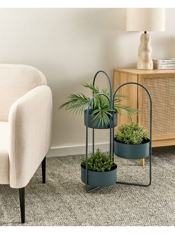 Beliani Indoor Blumentopf COLUTENA in Blau - (W) 56 x (H) 75 x (L) 26 cm