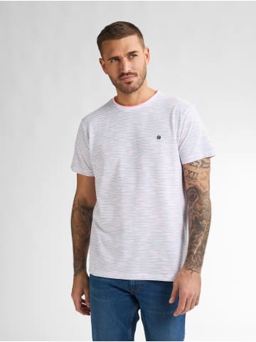 Petrol Industries Gestreiftes T-Shirt Cactus in Weiß