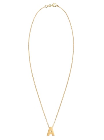 Elli Halskette 925 Sterling Silber Buchstabe, Buchstabe - A in Gold
