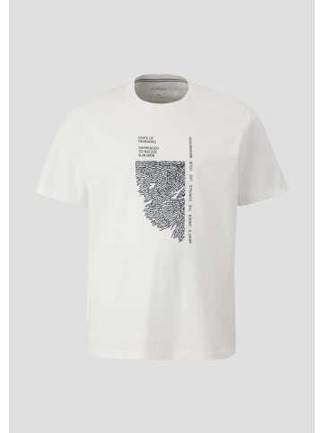 s.Oliver T-Shirt kurzarm in Weiß