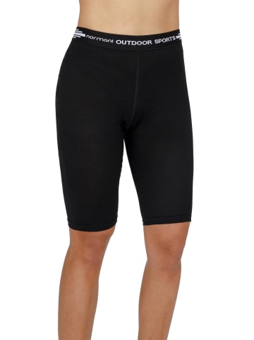 Normani Outdoor Sports Damen Merino Shorts „Sunshine Coast“ in Schwarz