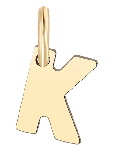 Adeliás Unisex Anhänger – Buchstabe N Buchstabenanhänger aus 375 Gold in gold