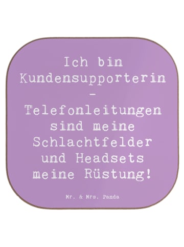 Mr. & Mrs. Panda Holzuntersetzer Spruch Kundensupporterin Heldin... in Lavendeltraum