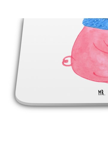 Mr. & Mrs. Panda Untersetzer Set Schweinchen Glühwein ohne Spruch in Weiß