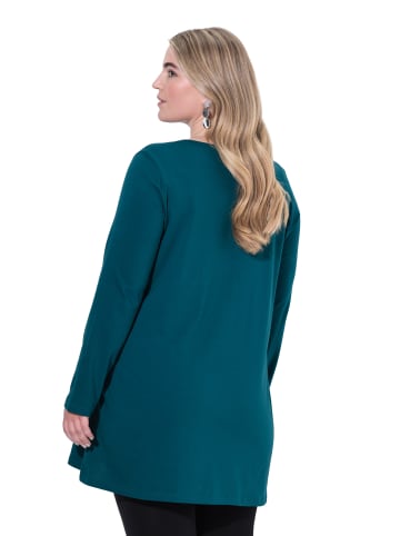 Ulla Popken Longshirt in petrolgrün