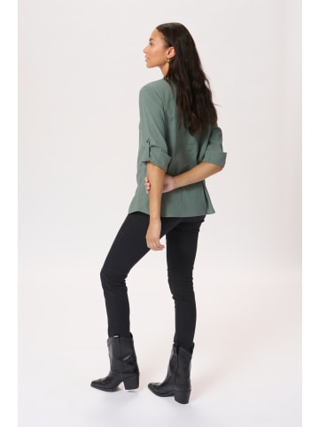 Kaffe Langarm-Hemd KAlena Regular fit in Balsam Green