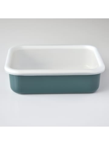 Honey Ware Emaille-Frischhaltedose, Smaragd Blau, L, 1,35L