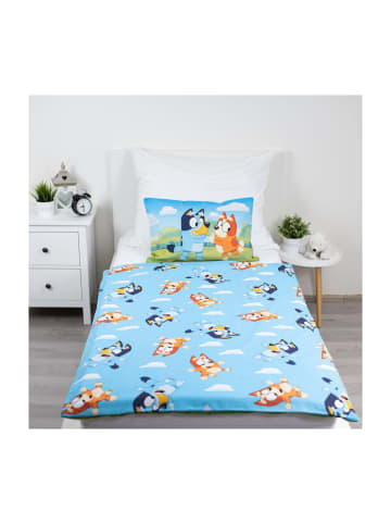 Bluey Happy Family Kinderbettwäsche Kindergarten