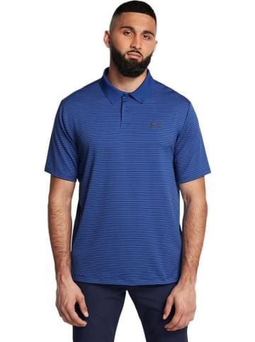 Under Armour Polo "Ua Matchplay Stripe Polo" in Blau